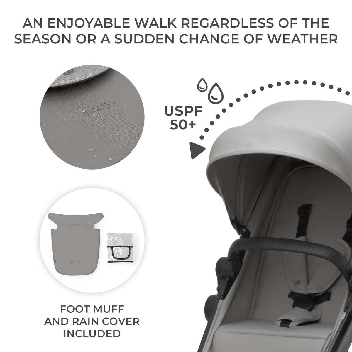 Kinderkraft Newly 4 in 1, Stroller, Pushchair, Travel System, Pram, Newborn Baby, Large Hood, Accessories, Easy Folding, Included Car Seat with ISOFIX Base, from Birth up to 22 kg, Black